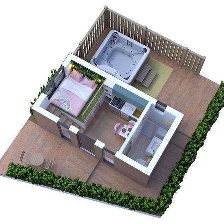 Studio Les 2 Fees - Jacuzzi - Deco Feerique Montfort-sur-Meu Luaran gambar