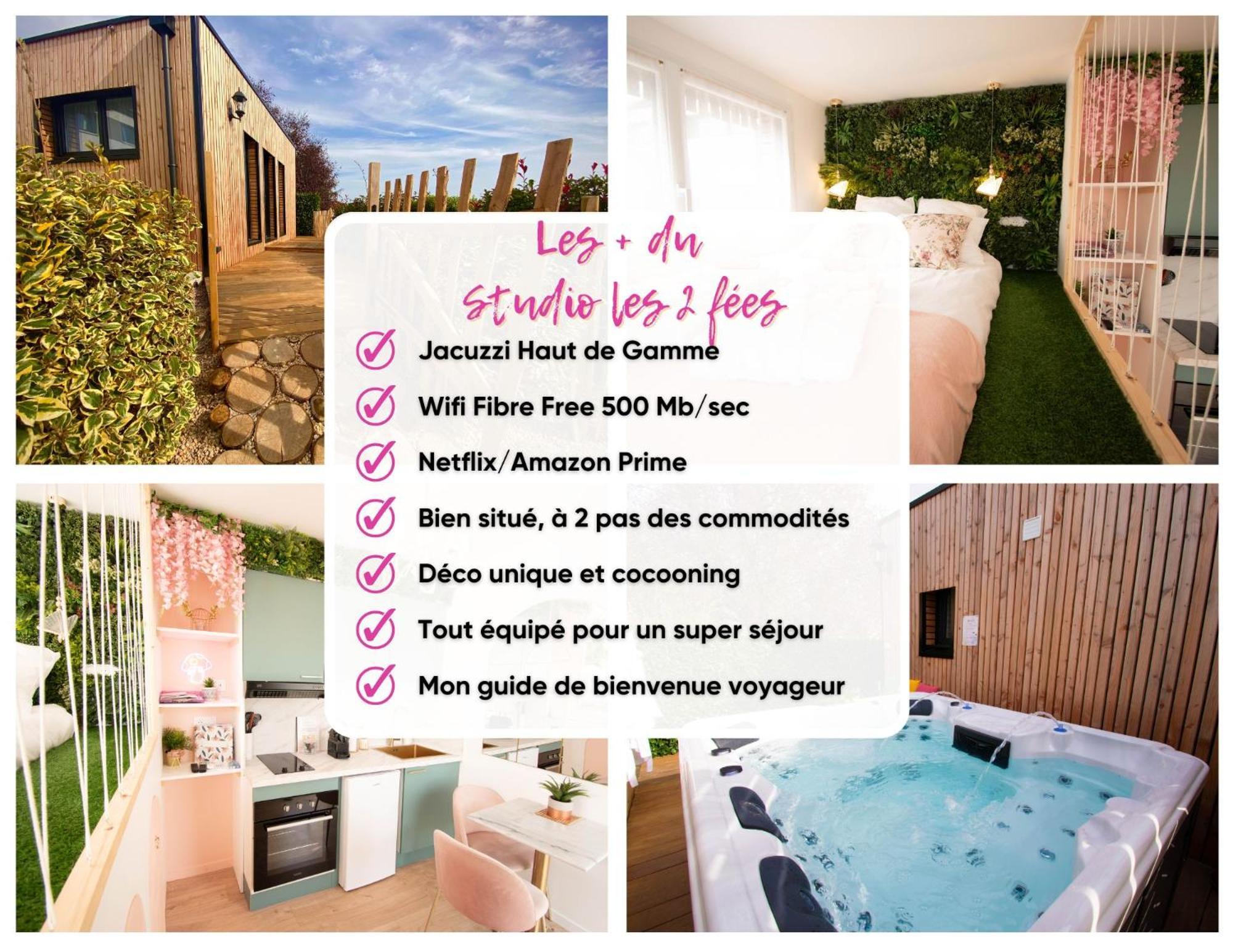 Studio Les 2 Fees - Jacuzzi - Deco Feerique Montfort-sur-Meu Luaran gambar